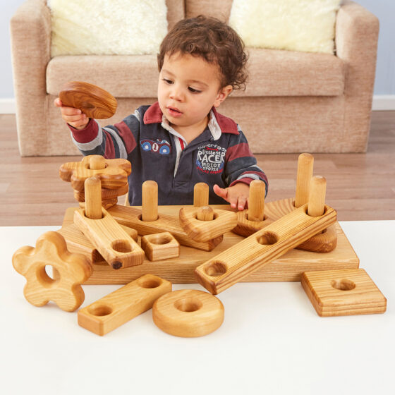 TTS Wooden Stack and Build Block 15pk